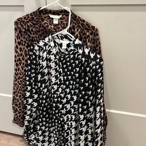Two women’s sheer H&M Tunics